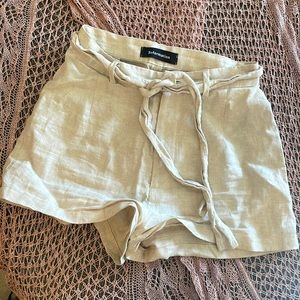 Reformation linen shorts